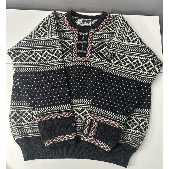 Dale of Norway 100% New Wool Fair Aisle Sweater Nordic Pullover Knitwear M EUC - Picture 1 of 6